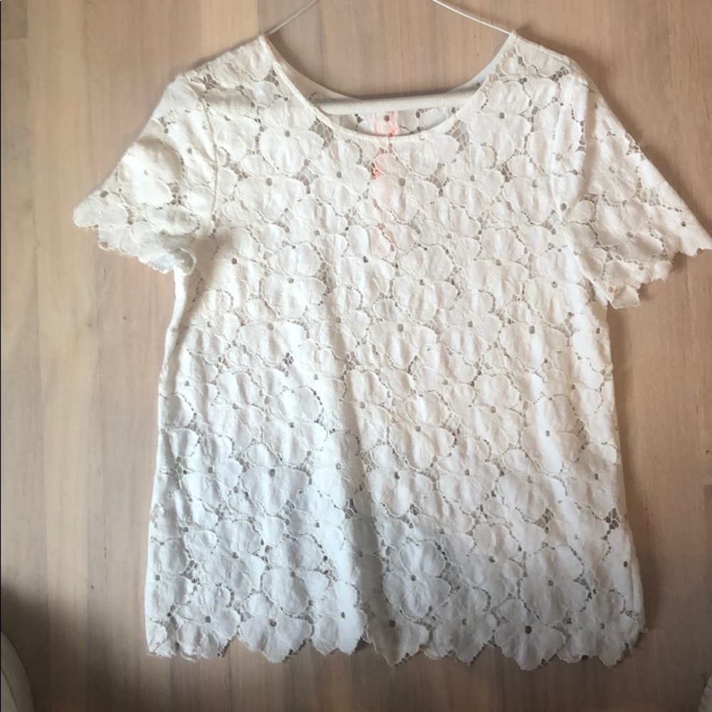 White lace top